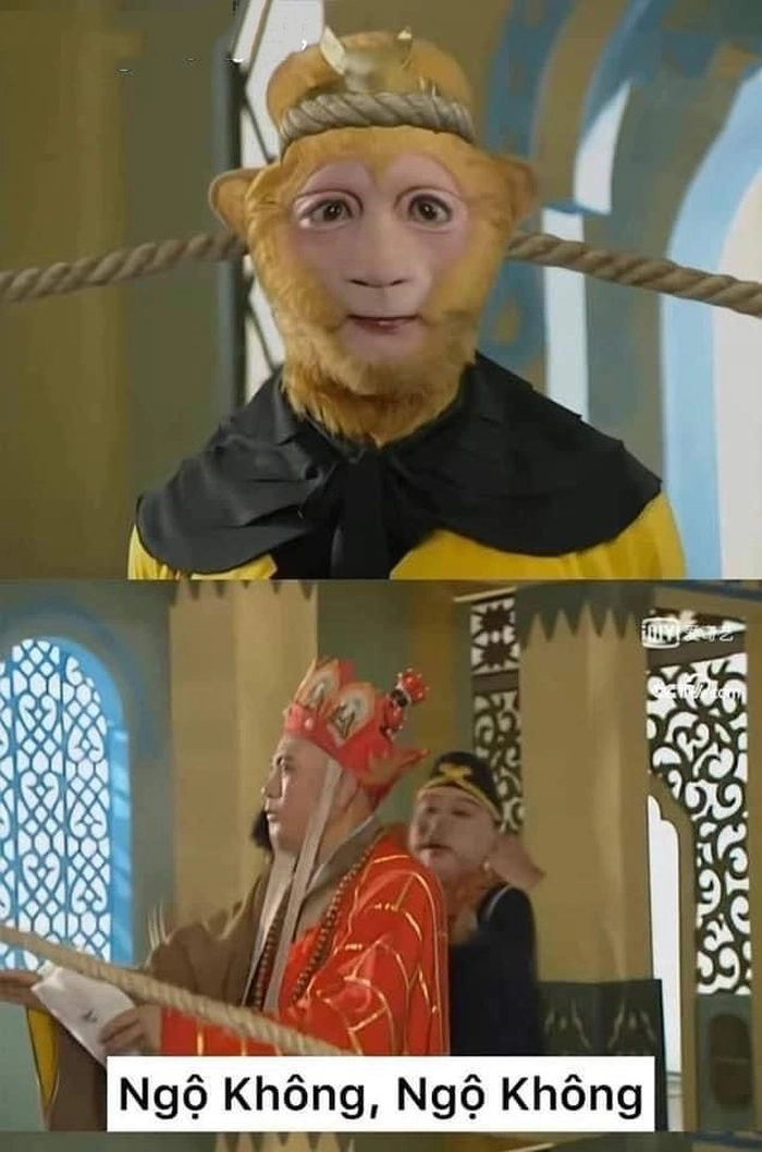 Ảnh meme Tôn Ngộ Không hài chế