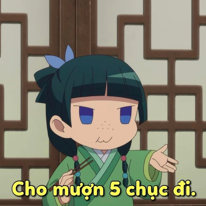 Ảnh meme anime cute ngọt ngào