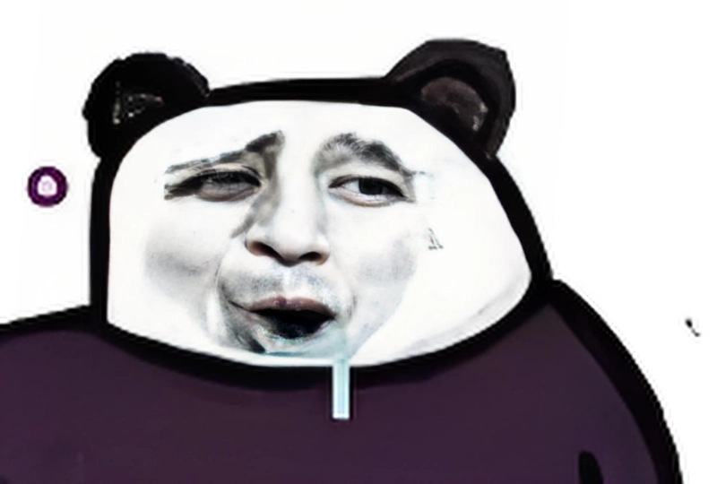 Ảnh meme gấu trúc kinh dị trending
