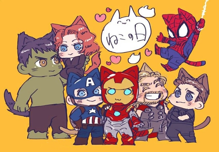 Avenger chibi hài hước đáng yêu
