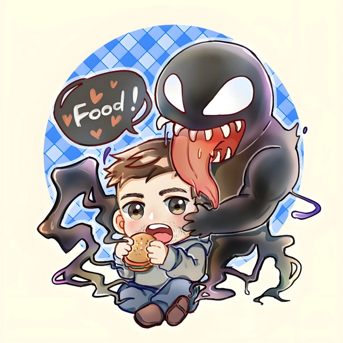 Bộ ảnh hình Venom chibi hài