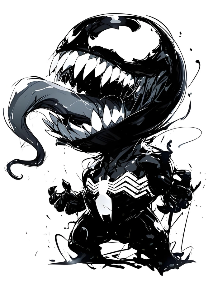 Bộ sưu tập hình Venom chibi chế