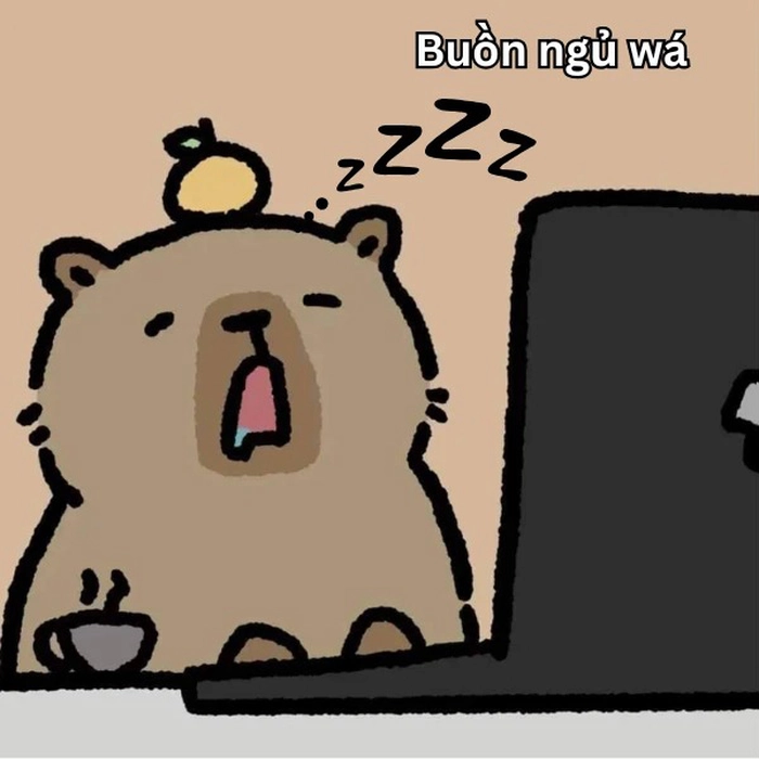 Capybara meme cute dễ thương