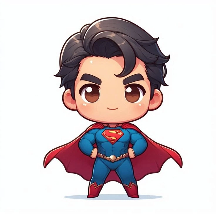 Chibi Superman cute hết nấc