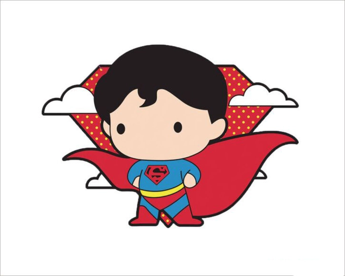 Chibi Superman đáng yêu dễ thương