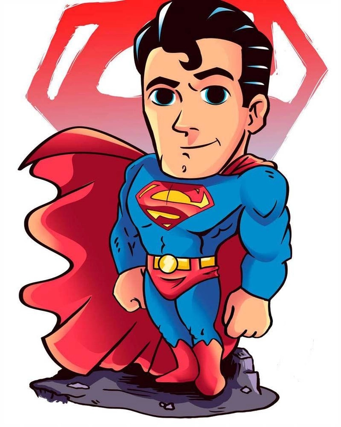 Chibi Superman ngầu bá đạo