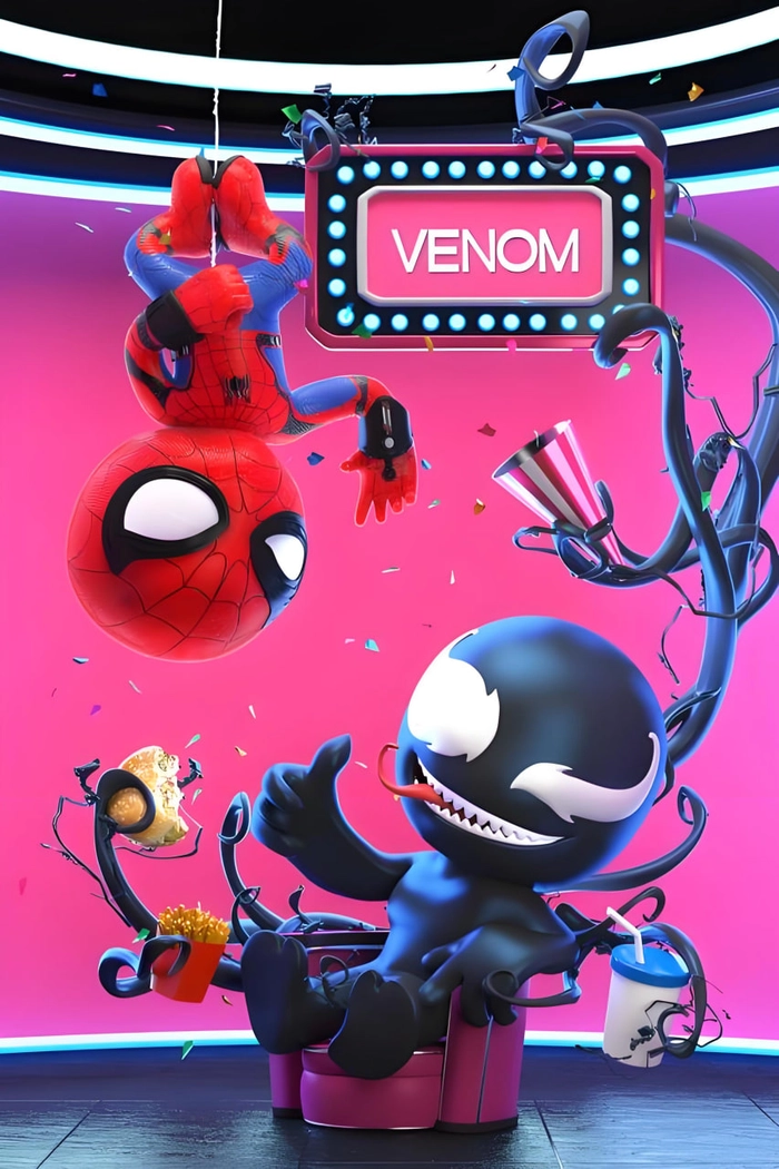 Chibi Venom cực ngầu chế bá đạo