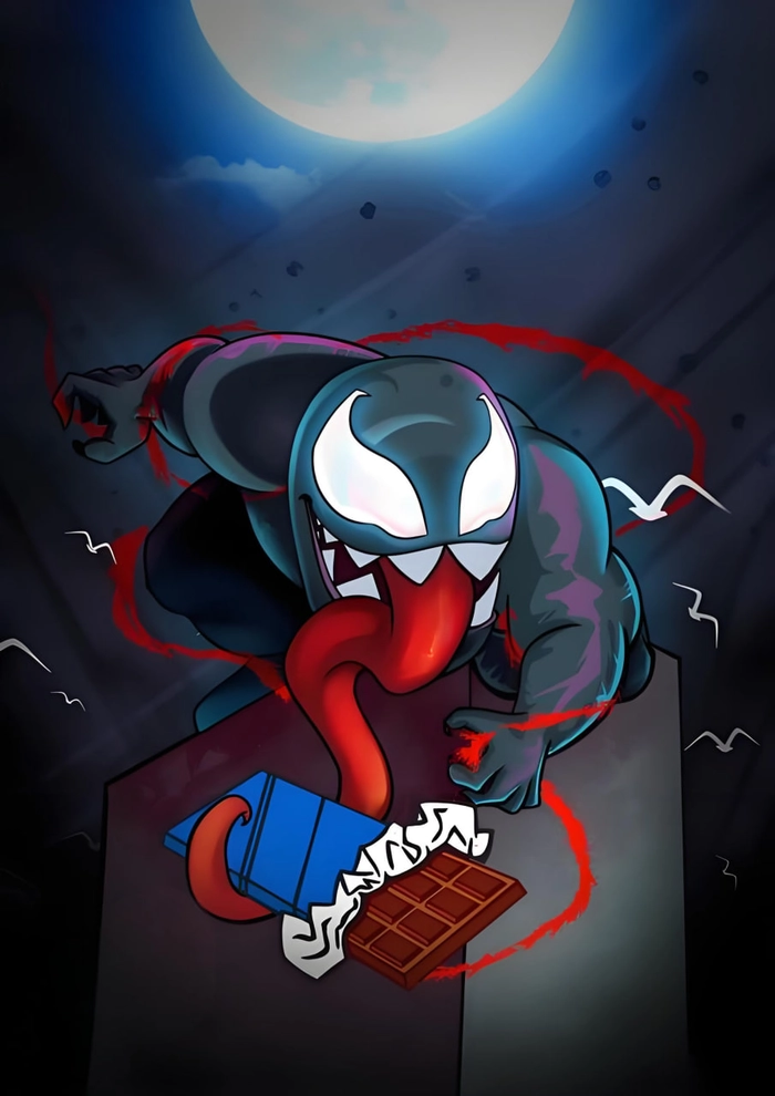 Chibi Venom dễ thương cưng xỉu