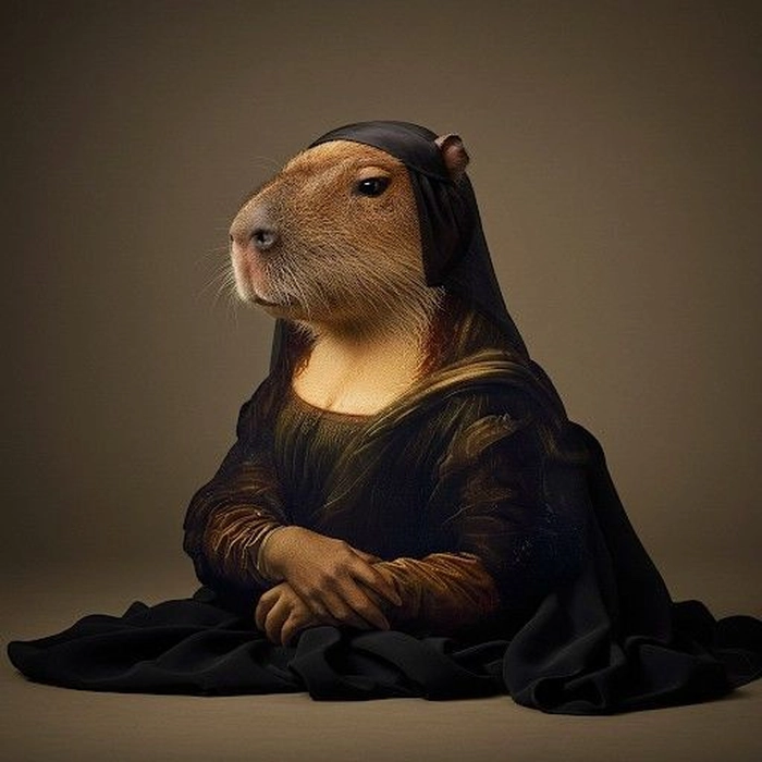 Con capybara meme cute