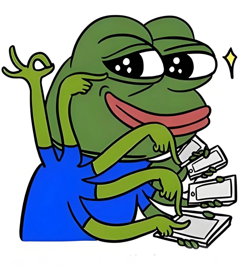 Ếch xanh meme cười ngất