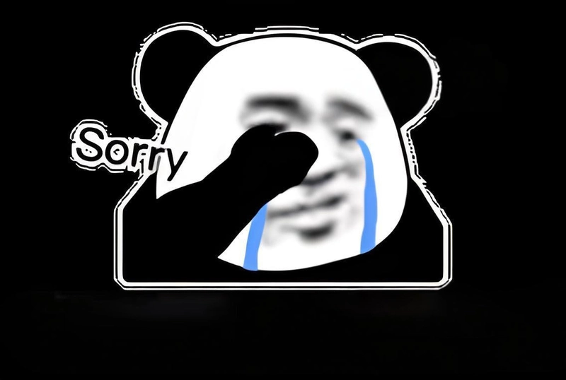 Gấu trúc meme xin lỗi dễ thương