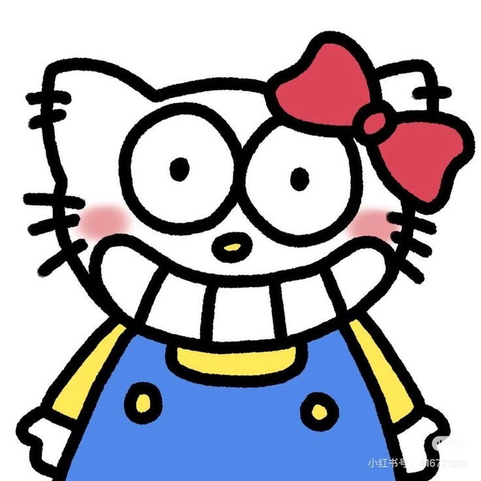Hello Kitty sticker meme dễ thương
