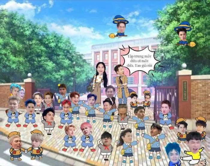 Hình Anh Trai Say Hi Chibi cực dễ thương
