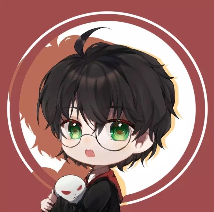 Hình Harry Potter anime chibi dễ thương