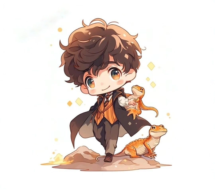 Hình Harry Potter anime chibi siêu xinh