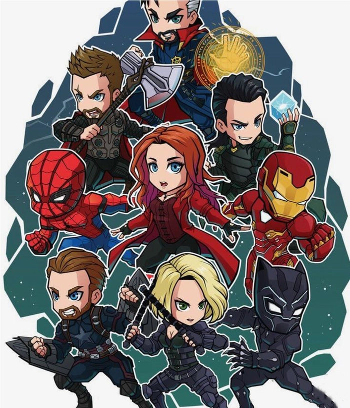 Hình Marvel chibi siêu cute