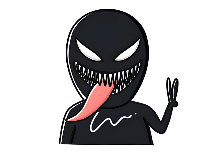 Hình Venom chibi dễ thương bá đạo