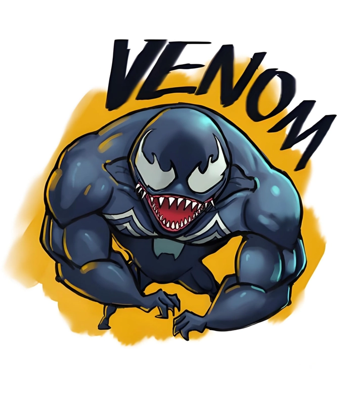 Hình Venom chibi độc lạ