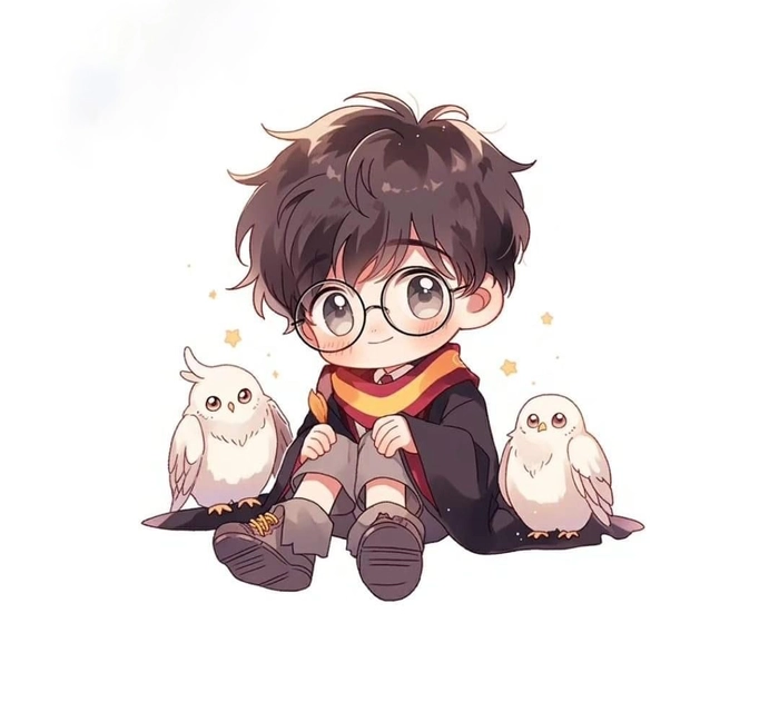 Hình ảnh Harry Potter chibi dễ thương