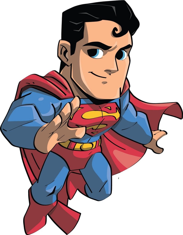 Hình ảnh Superman chibi cute vui nhộn