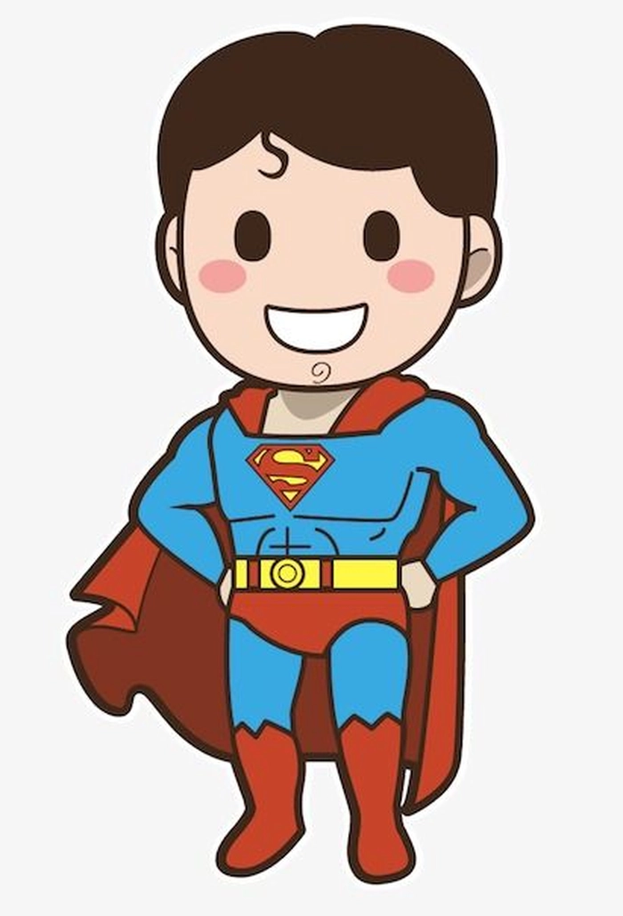Hình ảnh Superman chibi dễ thương bá đạo