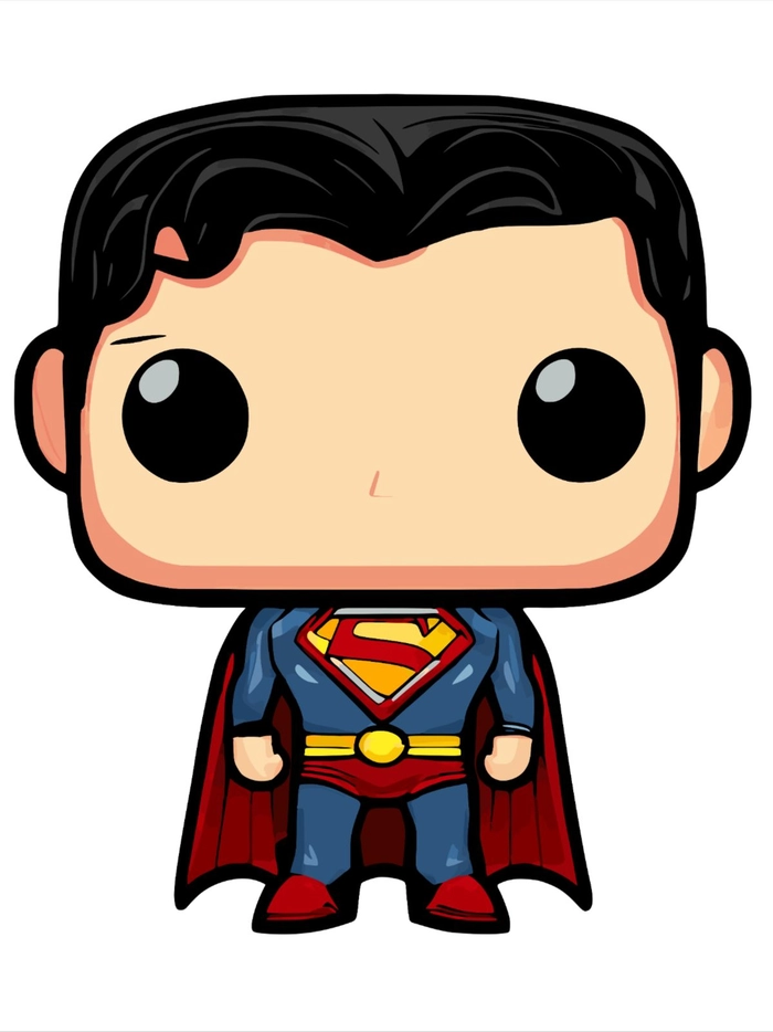 Hình ảnh Superman chibi dễ thương hết nấc