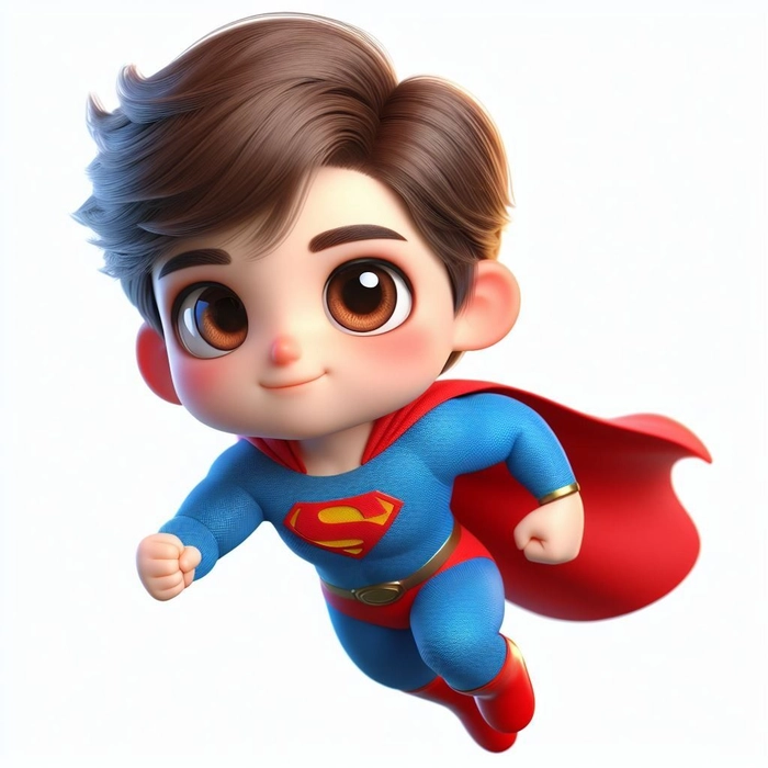 Hình ảnh Superman chibi hài hước