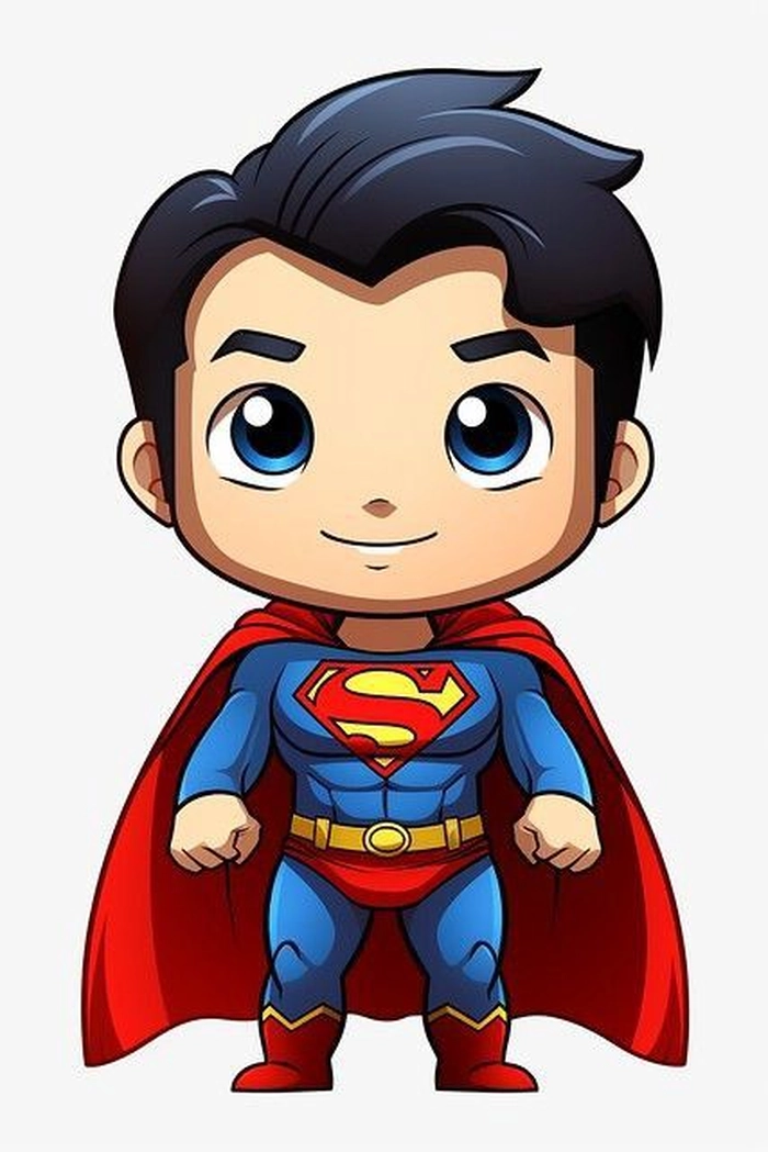 Hình ảnh Superman chibi phiên bản cute