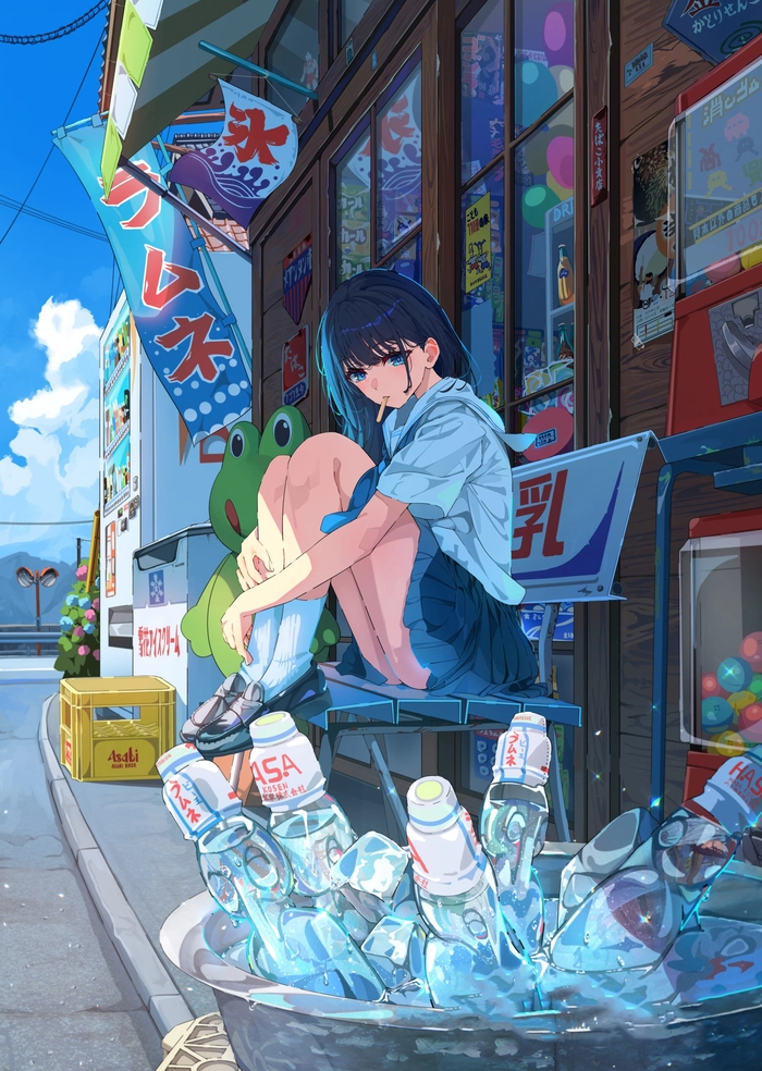 Hình ảnh anime buồn cô đơn nữ lặng lẽ