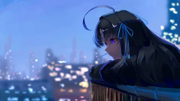 Hình ảnh buồn đẹp nữ anime dịu dàng