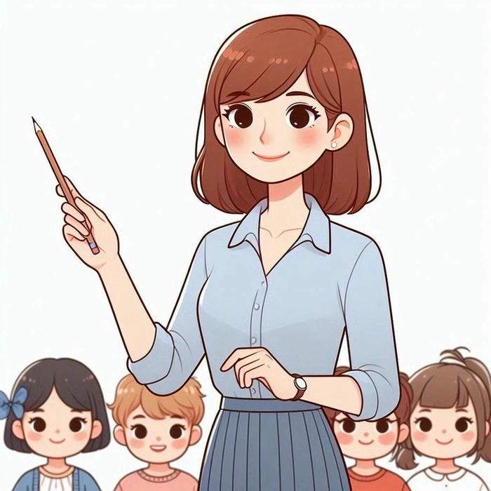 Hình ảnh cô giáo chibi cute bá đạo vui nhộn