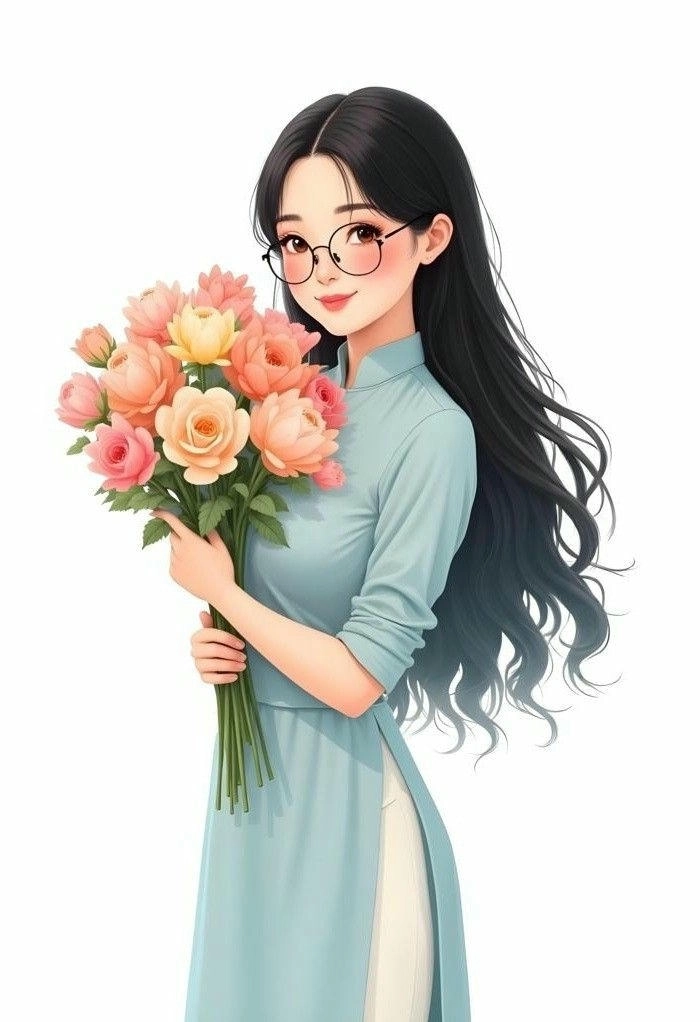 Hình ảnh cô giáo chibi cute đáng yêu vui nhộn