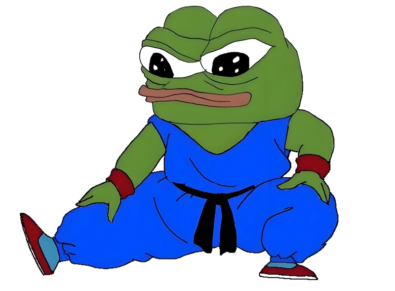 Hình ảnh con ếch xanh meme dễ thương