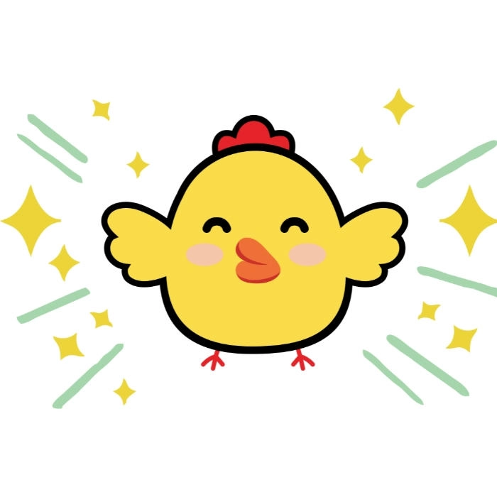 Hình ảnh con gà cute dễ thương