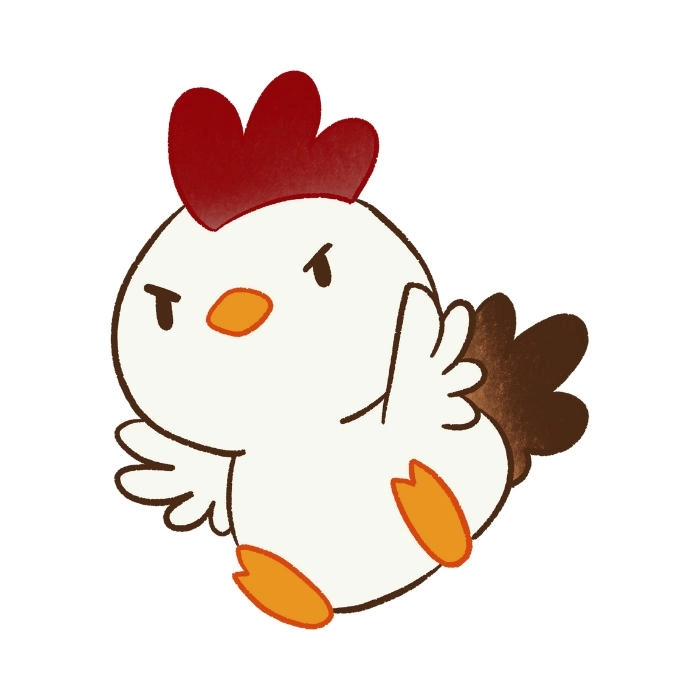 Hình ảnh con gà trống cute ngộ nghĩnh dễ thương