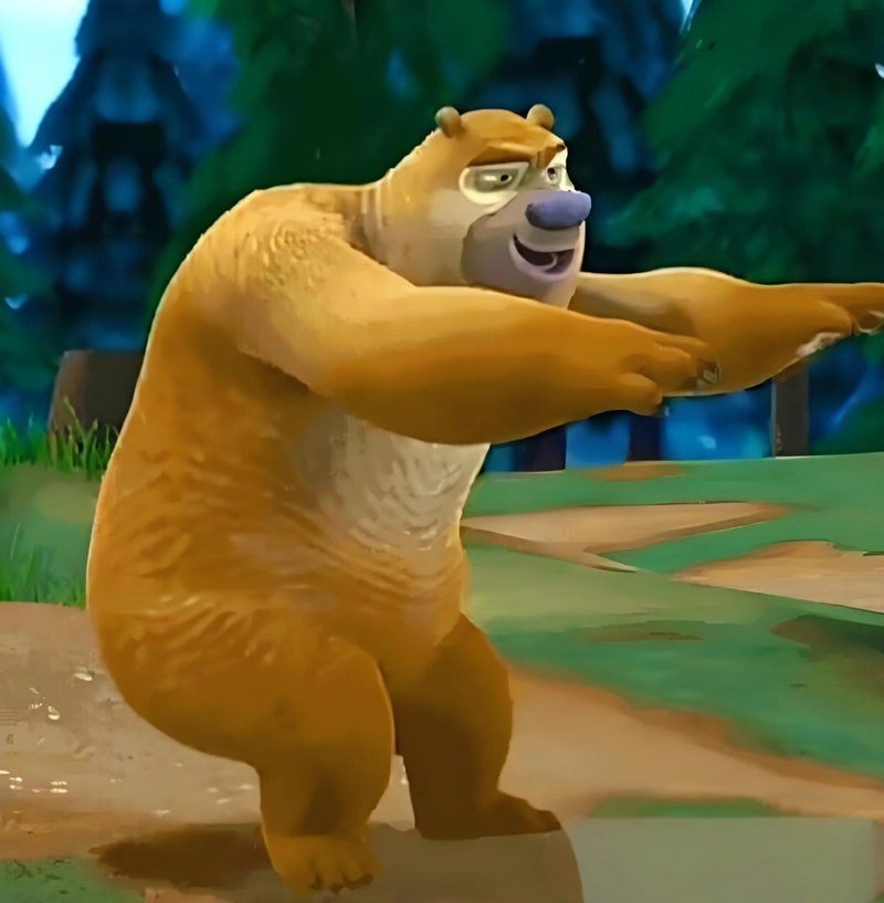 Hình ảnh gấu Boonie meme ngầu chất