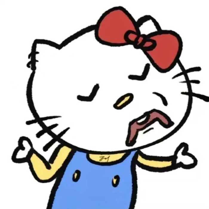 Hình ảnh meme Hello Kitty hài hước