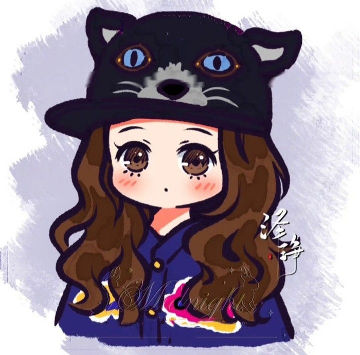 Hình chibi Triệu Lệ Dĩnh đáng yêu ngọt ngào