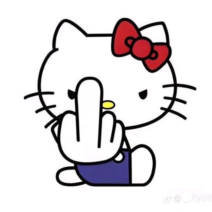 Hình meme Hello Kitty cute hài