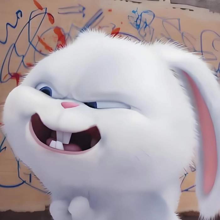 Hình thỏ Snowball dễ thương cưng xỉu