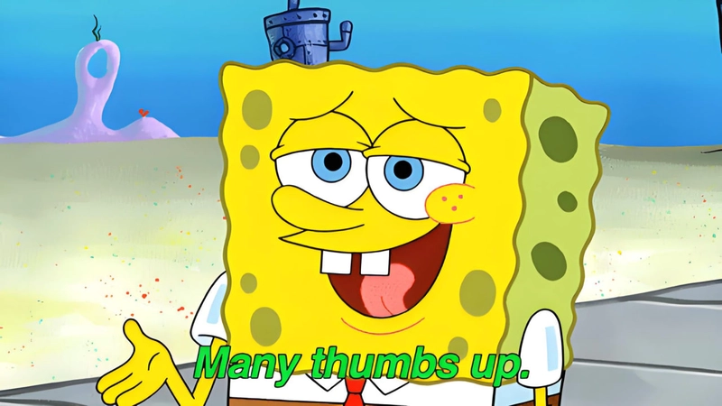 Meme Bọt Biển bá đạo vui nhộn