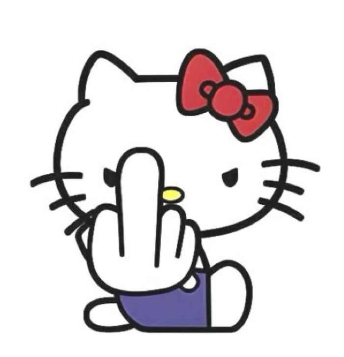 Meme Hello Kitty bựa bá đạo