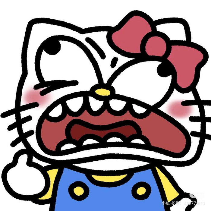 Meme Hello Kitty bựa hài hước