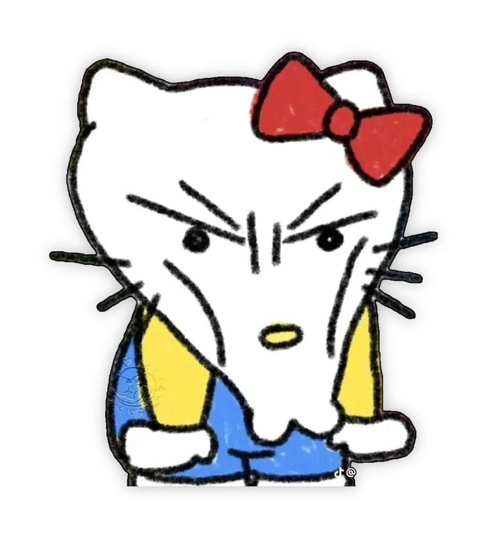 Meme Hello Kitty cute đáng yêu