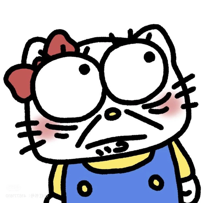 Meme Hello Kitty dỗi bá đạo