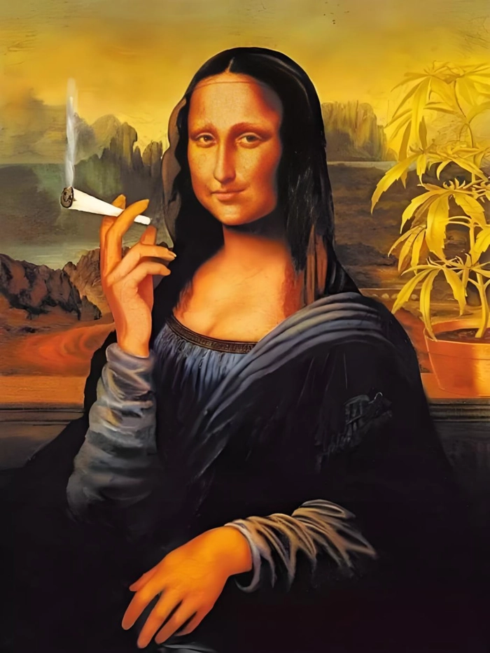 Meme Monalisa chất lừ cực hài