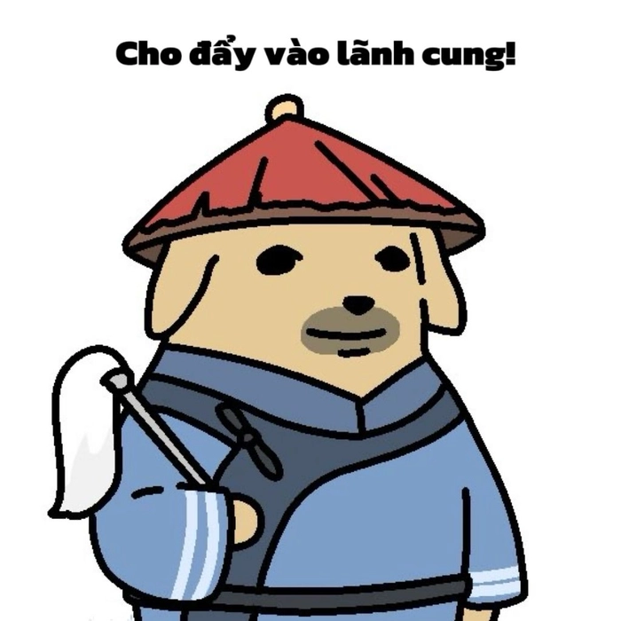 Meme chó nghèo khó nhưng dễ thương
