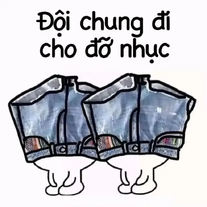Meme đội quần chế bựa khó đỡ
