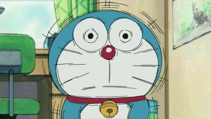 Meme doraemon mặt hài đáng yêu
