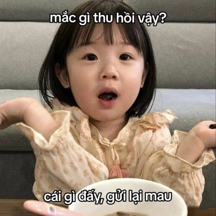 Meme em bé dễ thương cực chất